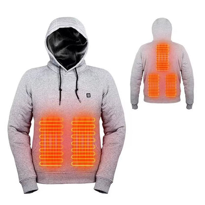 Stay Warm and Stylish This Winter with Our Unisex Heated Hoodies - USB Rechargeable, 5 Heating Zones for Ultimate Comfort!