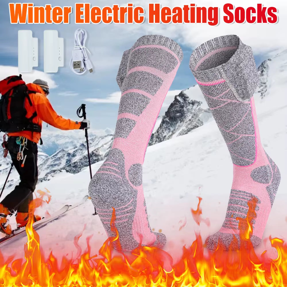 Stay Warm and Cozy with Our Electric Heated Socks - 3 Adjustable Modes for Ultimate Comfort in Winter Adventures!